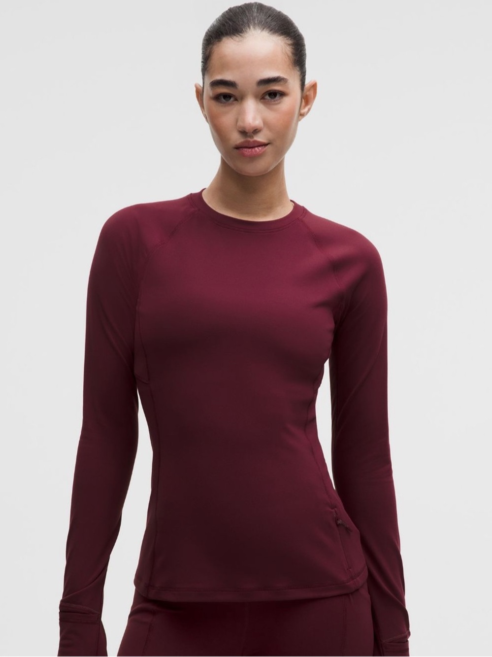 It’s Rulu Long Sleeve in burgundy Bay